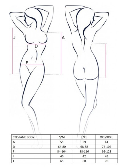 Bielizna-SYLVIANE BODY coral XXL/XXXL - Casmir