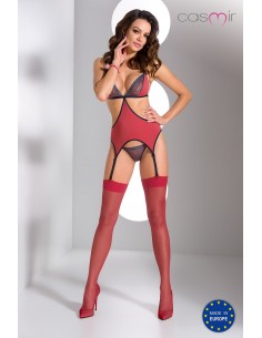 Bielizna-SYLVIANE CORSET coral S/M - Casmir