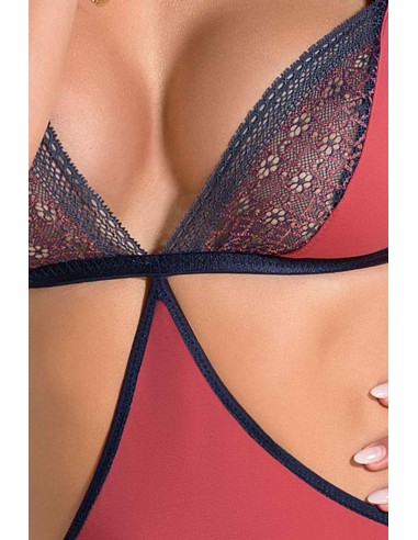 Bielizna-SYLVIANE CORSET coral S/M - Casmir