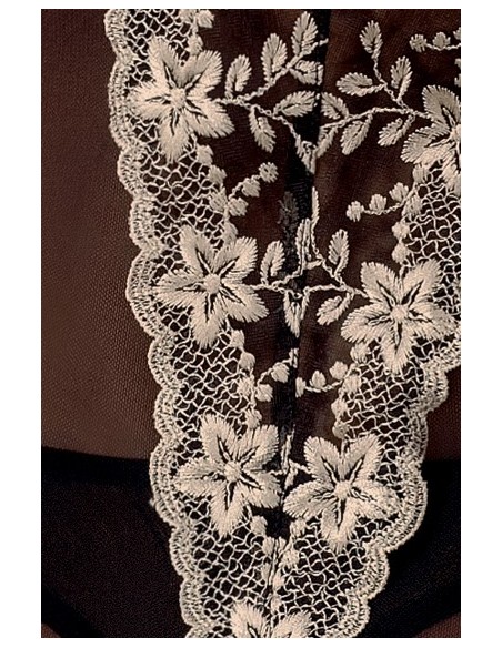 Bielizna-TYRONE CHEMISE black S/M - Casmir