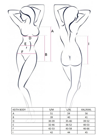 Bielizna-KEITH BODY black S/M - Casmir