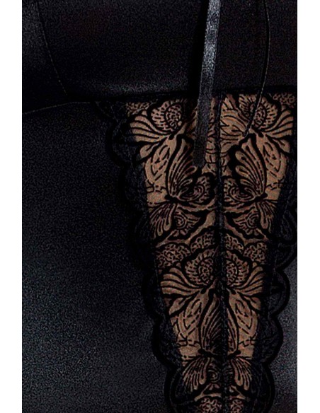 Bielizna-LAUREN CORSET black S/M - Casmir