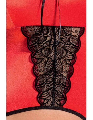 Bielizna-LAUREN CORSET red S/M - Casmir