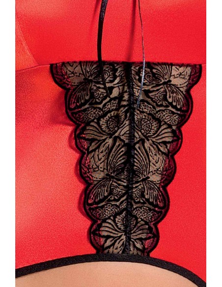 Bielizna-LAUREN CORSET red S/M - Casmir