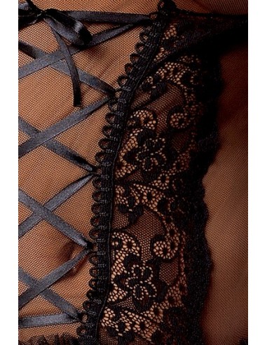 Bielizna-MARCELLE CORSET black S/M - Casmir