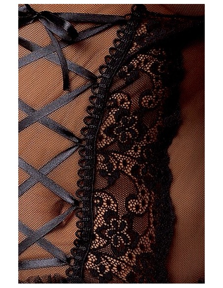 Bielizna-MARCELLE CORSET black S/M - Casmir