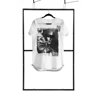 T-shirt men white fashion - 1