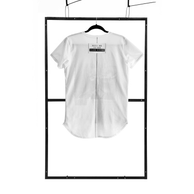 T-shirt men white fashion - 1 2