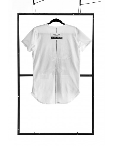 T-shirt men white S fashion