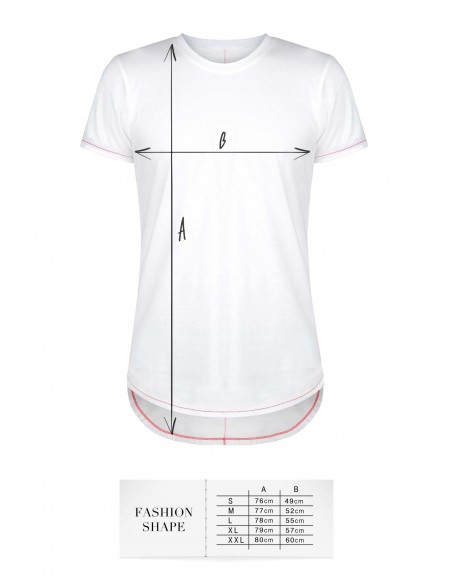 T-shirt men white S fashion