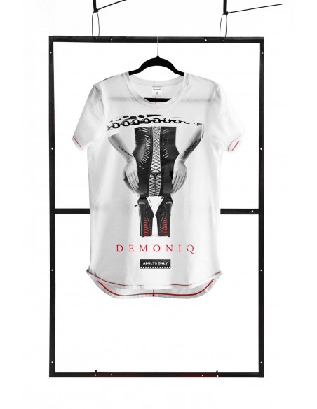 T-shirt men white S fashion