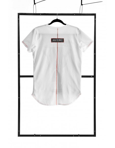 T-shirt men white S fashion