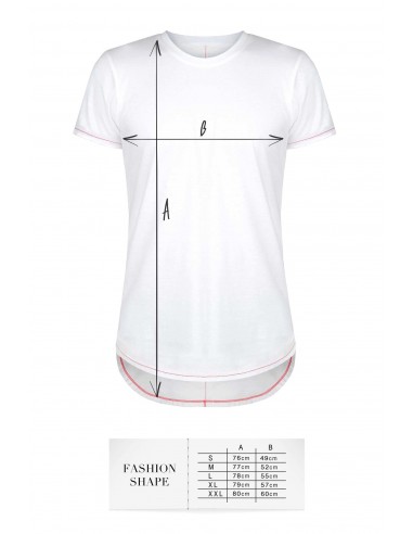 T-shirt men white S fashion