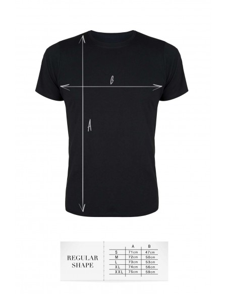 T-shirt men black XL regular