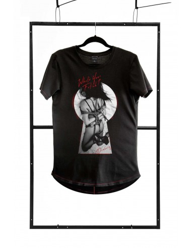 T-shirt men black S fashion