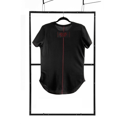 T-shirt men black fashion - 1 2