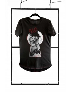 T-shirt men black XL fashion