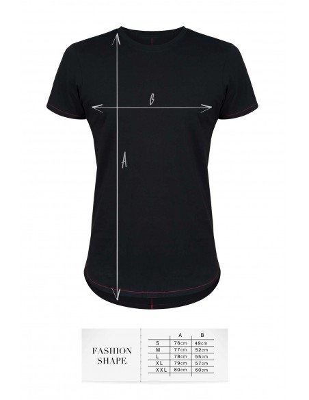 T-shirt men black XXL fashion