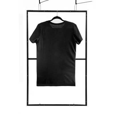 T-shirt men black regular - 1 2