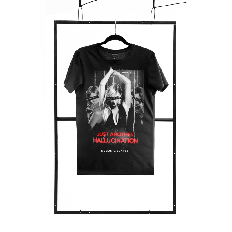 T-shirt men black regular - 1