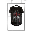 T-shirt men black fashion - 1