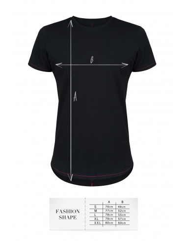 T-shirt men black S fashion