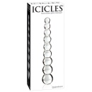 Icicles No. 2 Szklane Dildo z 9 Stymulującymi Kulkami, 22,5 cm - 1