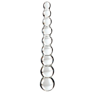 Icicles No. 2 Szklane Dildo z 9 Stymulującymi Kulkami, 22,5 cm - 1 2