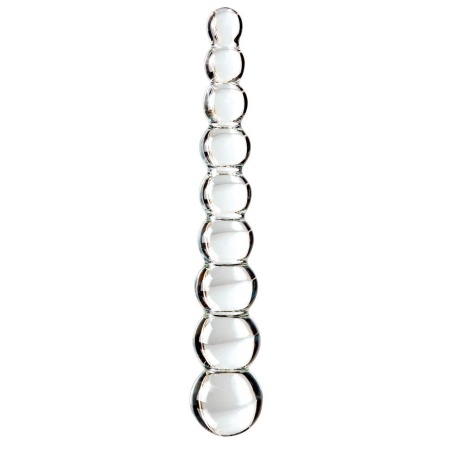Icicles No. 2 Szklane Dildo z 9 Stymulującymi Kulkami, 22,5 cm - 2