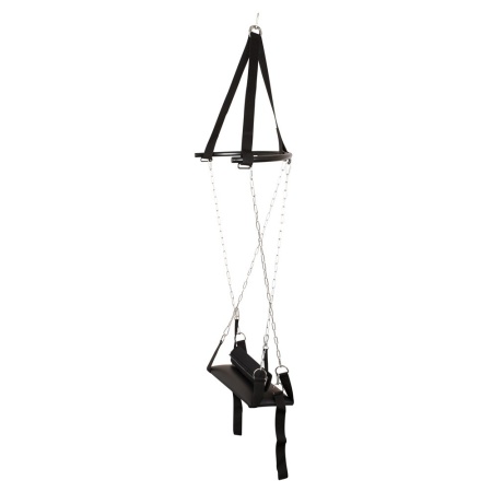Hot Rockin Swing – huśtawka erotyczna z siedziskiem PP, regulowanym oparciem i łańcuchem chromowanym, 53 x 28 x 5 cm - 3