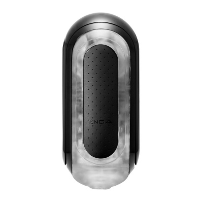 Masturbator Tenga Flip 0 Zero Black – 4 struktury nub i groove, zawias Flip, głębokość wkładania 16 cm - 1 2