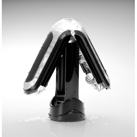 Masturbator Tenga Flip 0 Zero Black – 4 struktury nub i groove, zawias Flip, głębokość wkładania 16 cm - 3
