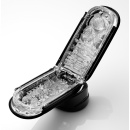 Masturbator Tenga Flip 0 Zero Black – 4 struktury nub i groove, zawias Flip, głębokość wkładania 16 cm - 5