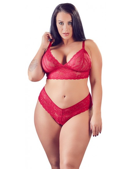 Bra and Red Briefs XL