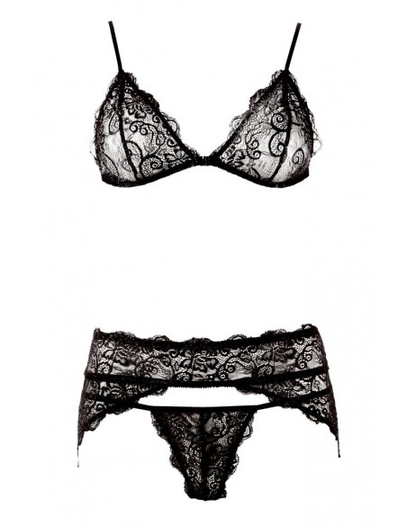 Lace Suspender Set S