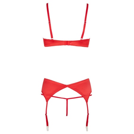 Shelf Bra Set red 80B/M - 8