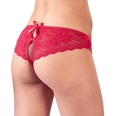 Lace Briefs Crotchless - 4