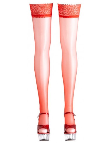 Hold-up Stockings red 1