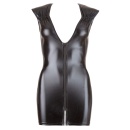 Wet Look Dress with Zip L - 4