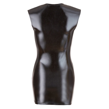 Wet Look Dress with Zip XL - 6
