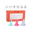 Zestaw 3 rozszerzaczy dopochwowych She-ology Advanced Wearable z elastycznymi podstawami 7,95–9,46 cm - 8