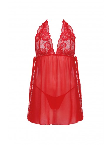 Bielizna- Belinda L/XL (Halka czerwona+ stringi)