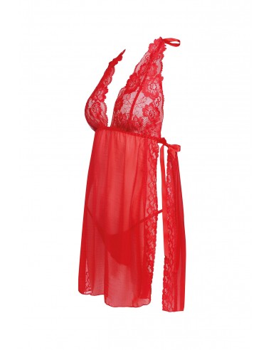 Bielizna- Belinda L/XL (Halka czerwona+ stringi)