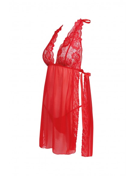 Bielizna- Belinda L/XL (Halka czerwona+ stringi)