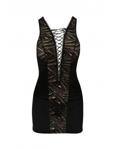 Bielizna-LARA CHEMISE black S/M - Casmir