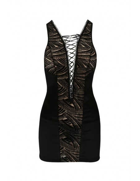 Bielizna-LARA CHEMISE black S/M - Casmir