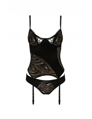 Bielizna-LARA CORSET black S/M - Casmir