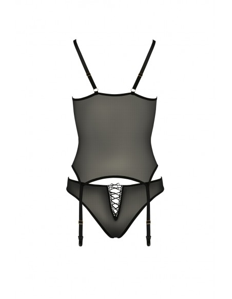 Bielizna-LARA CORSET black S/M - Casmir