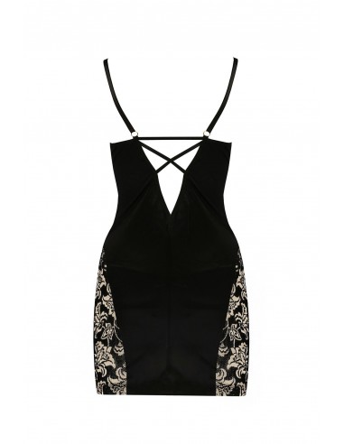 Bielizna-VICTORIA CHEMISE black S/M - Casmir