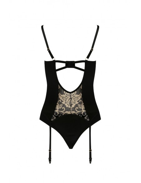 Bielizna-VICTORIA CORSET black S/M - Casmir